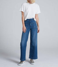 Askk Ny - Sailor Vintage Gunnison Cropped Wide Leg Jeans