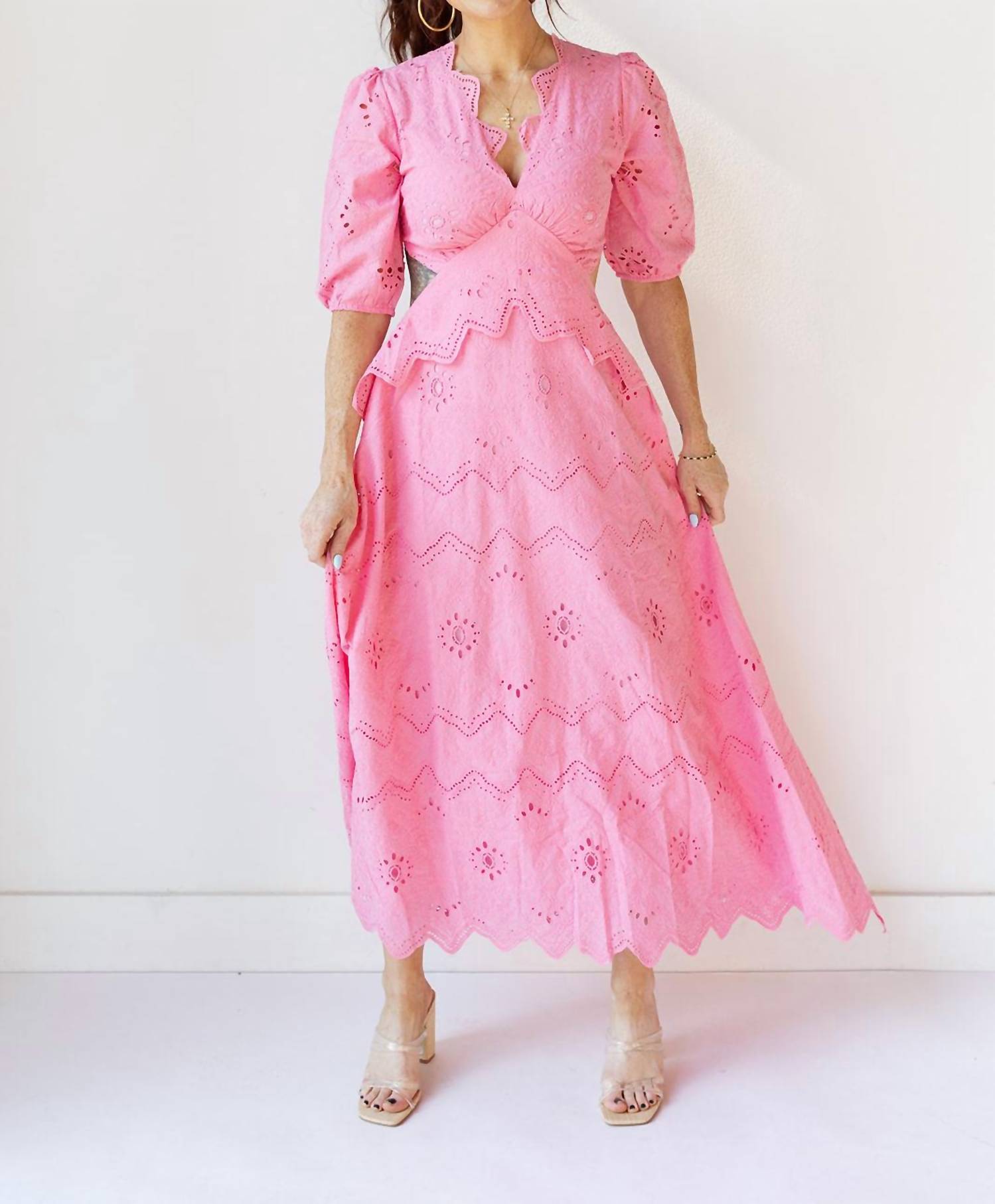 Fore Collection - Victoria Eyelet Maxi Dress