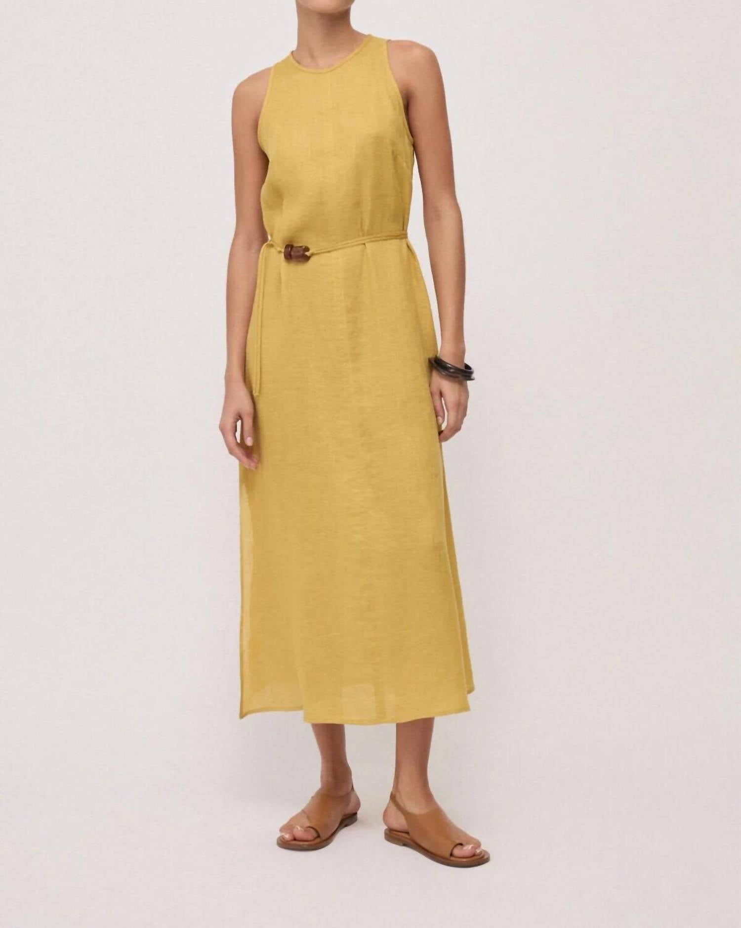 Ottod'Ame - Sleeveless Linen Maxi Dress