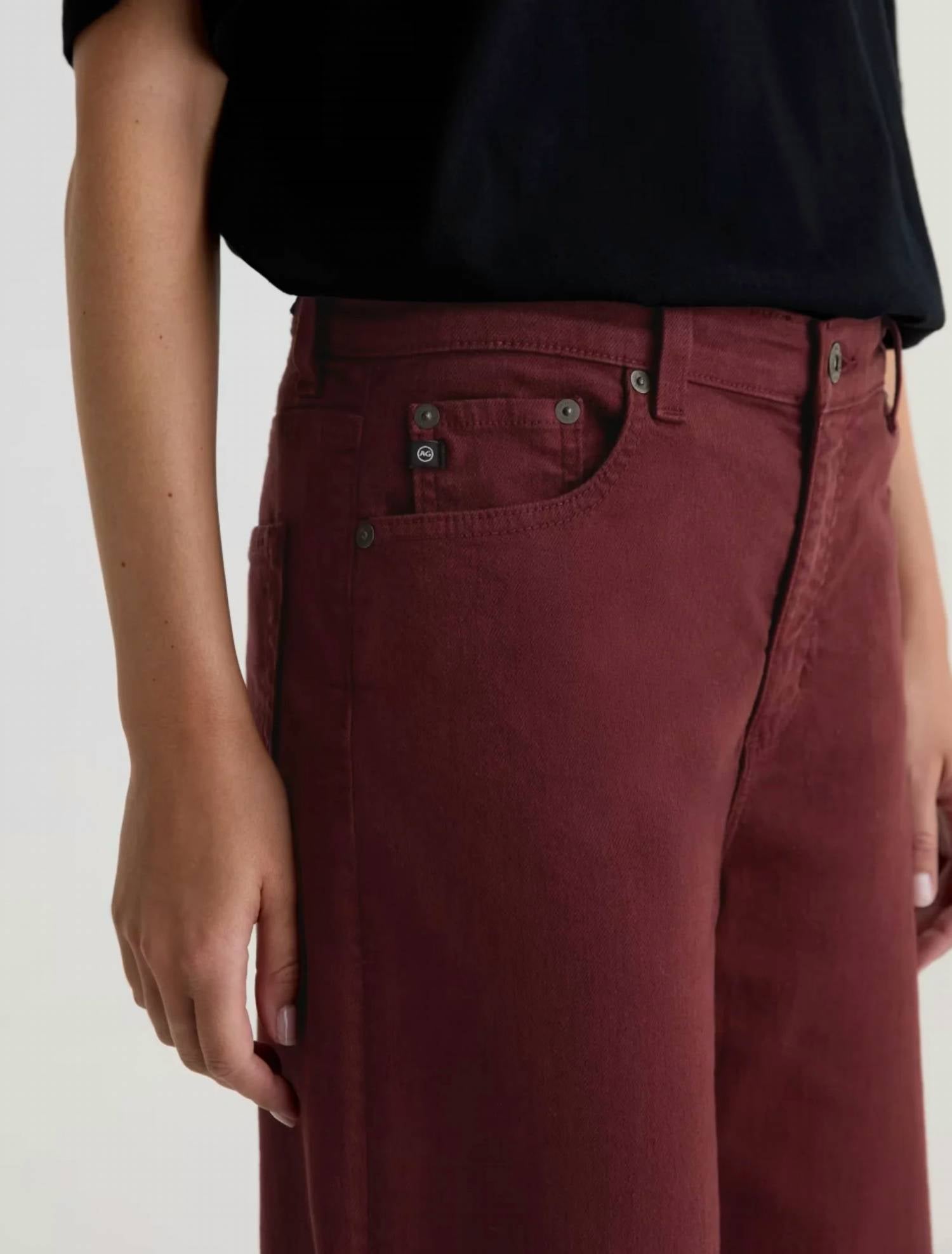 Ag Jeans - Saige Mid Rise Wide Leg Jeans