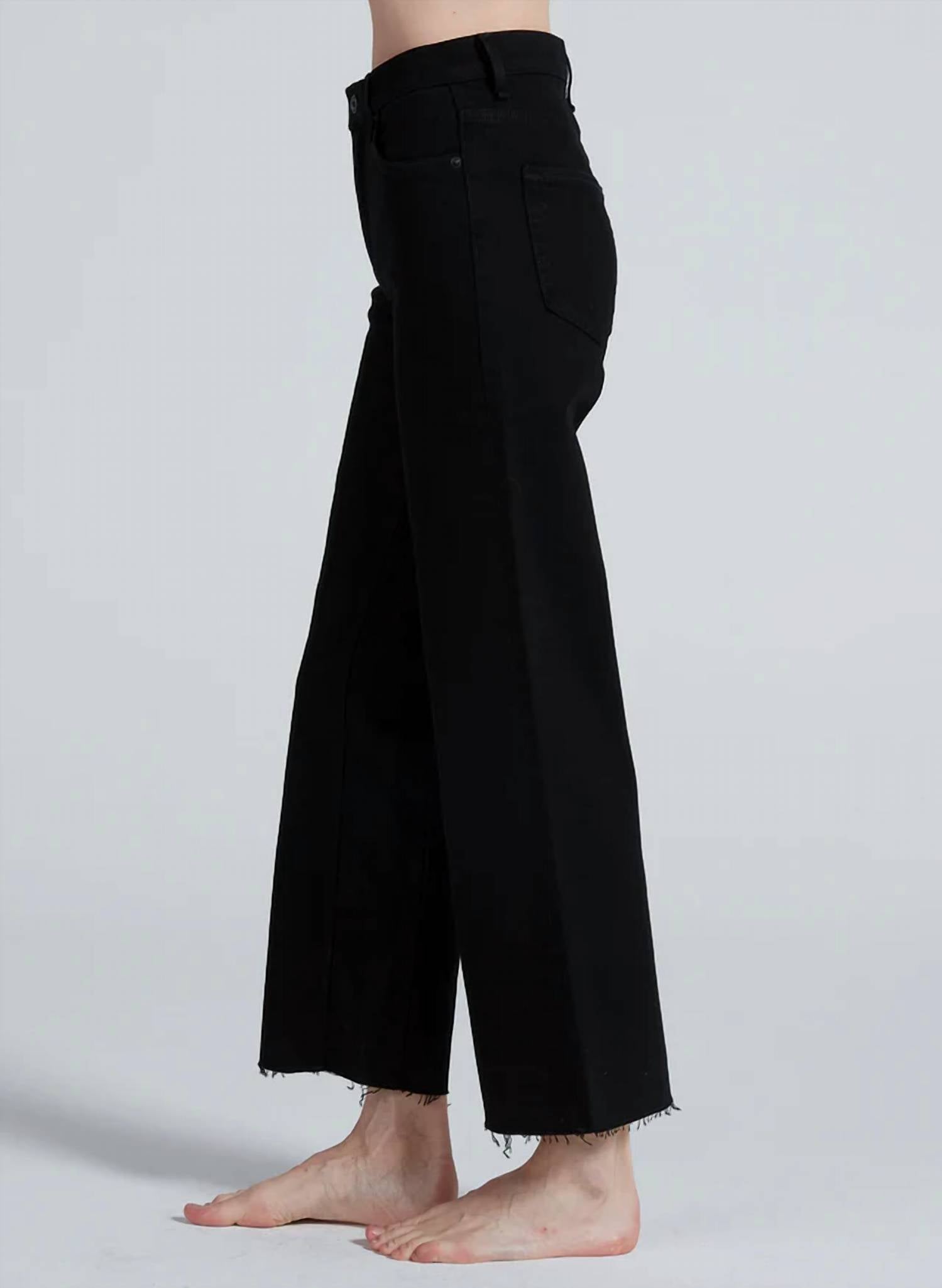 Askk Ny - Crop Slim Wide Leg Jeans