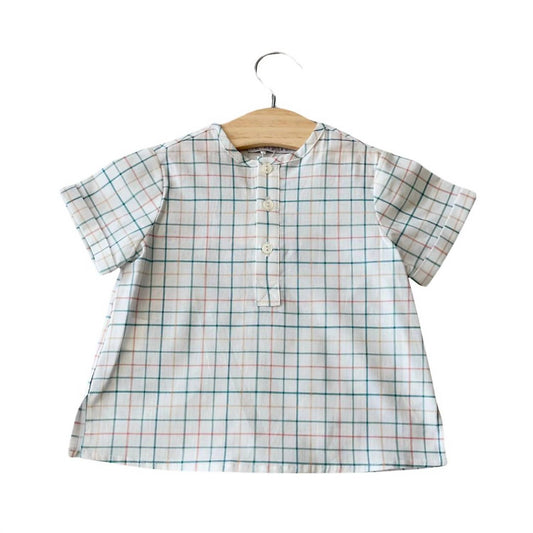 Paloma De La O - Boy's Checkered Polo Shirt