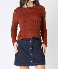 Dex Clothing - Crochet Crewneck Sweater