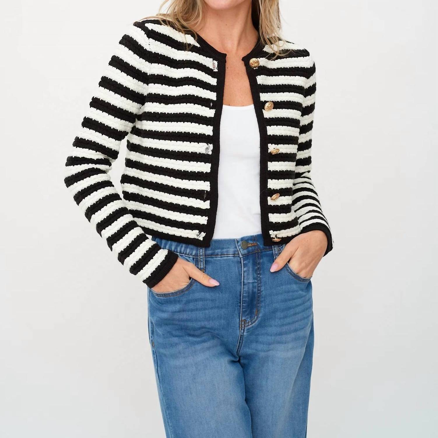 Six/Fifty - Hannah Stripe Cardigan