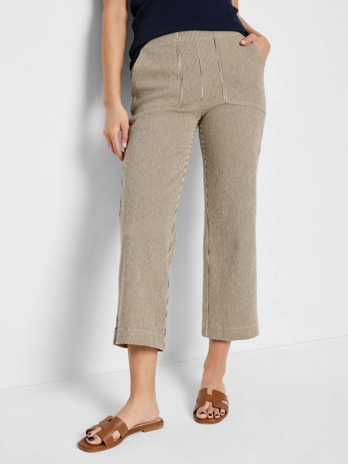 Nic + Zoe - All Day Stripe Wide-Leg Jeans
