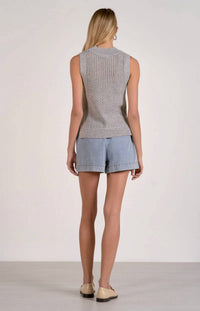 Elan - Open Knit Sleeveless Top