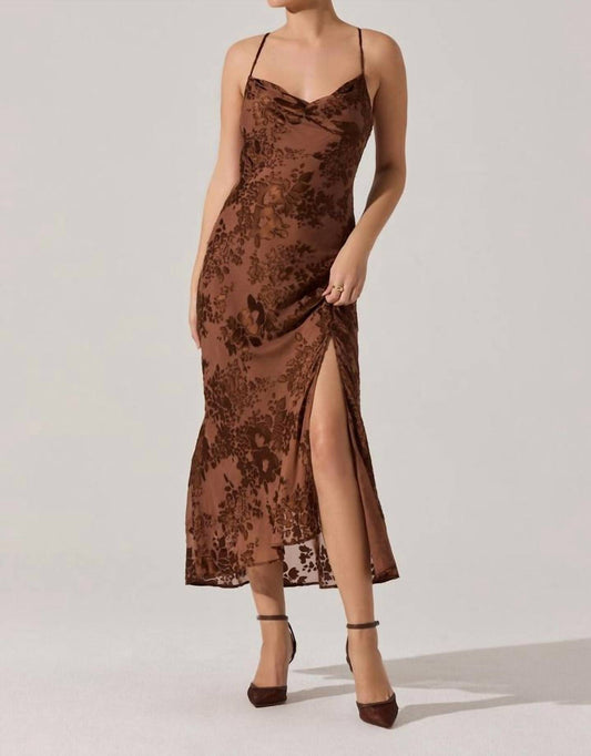 Astr - Gaia Burnout Midi Dress