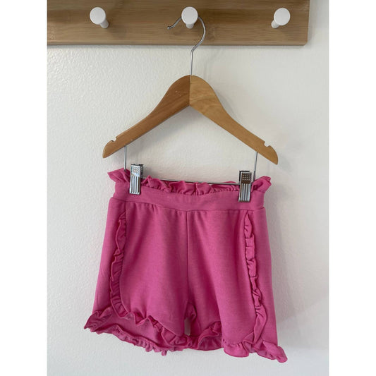 Recycled Cozy Knit Ruffle Dolphin Shorts