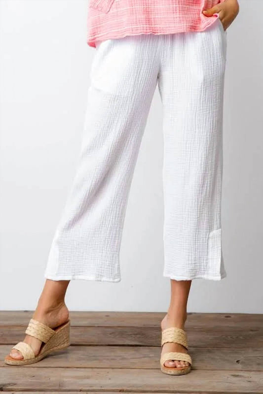 Habitat - Seaside Holiday Double Cotton Easy Pant