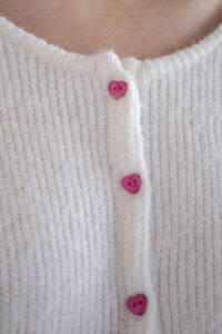 Things Between - Amora Heart Button Cardigan