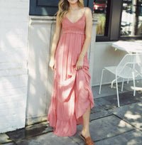 Scandal Italy Alisha Crochet Midi Dress in coral - women's dress