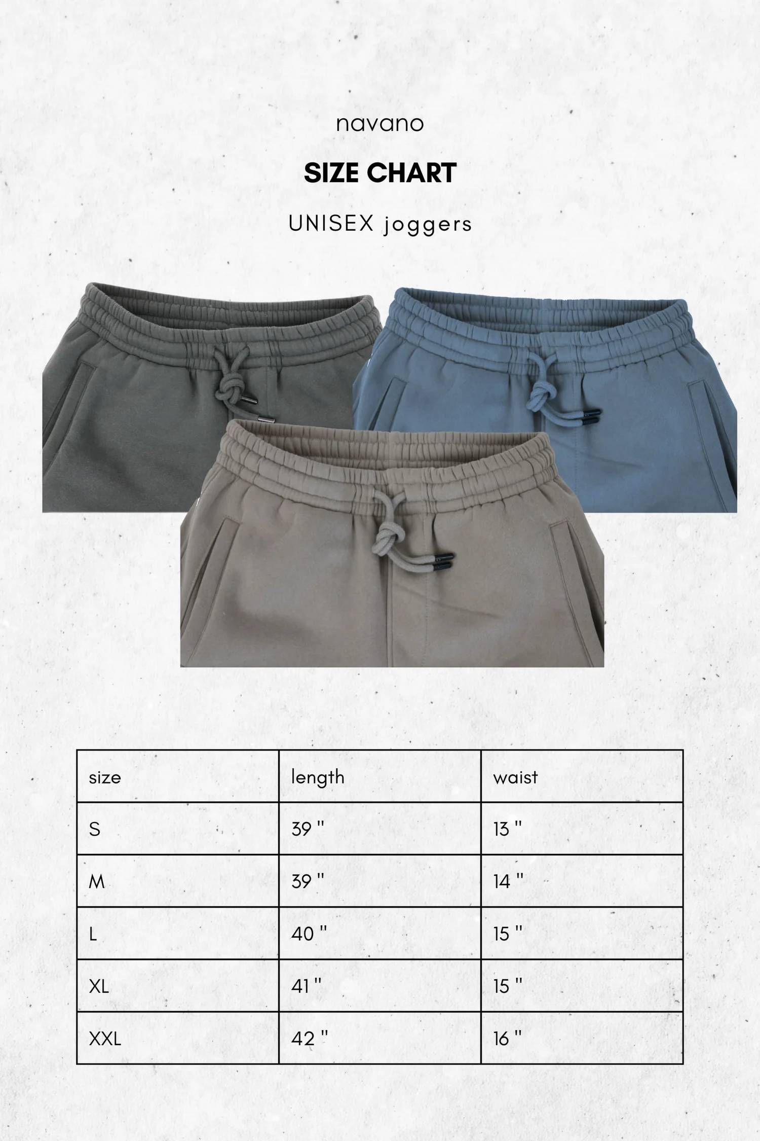 Navano - Unisex Pull-on Thermal Joggers