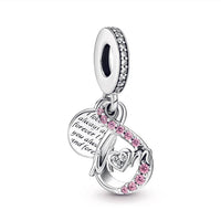 Pandora - Mom Infinity Pave Double Dangle Charm