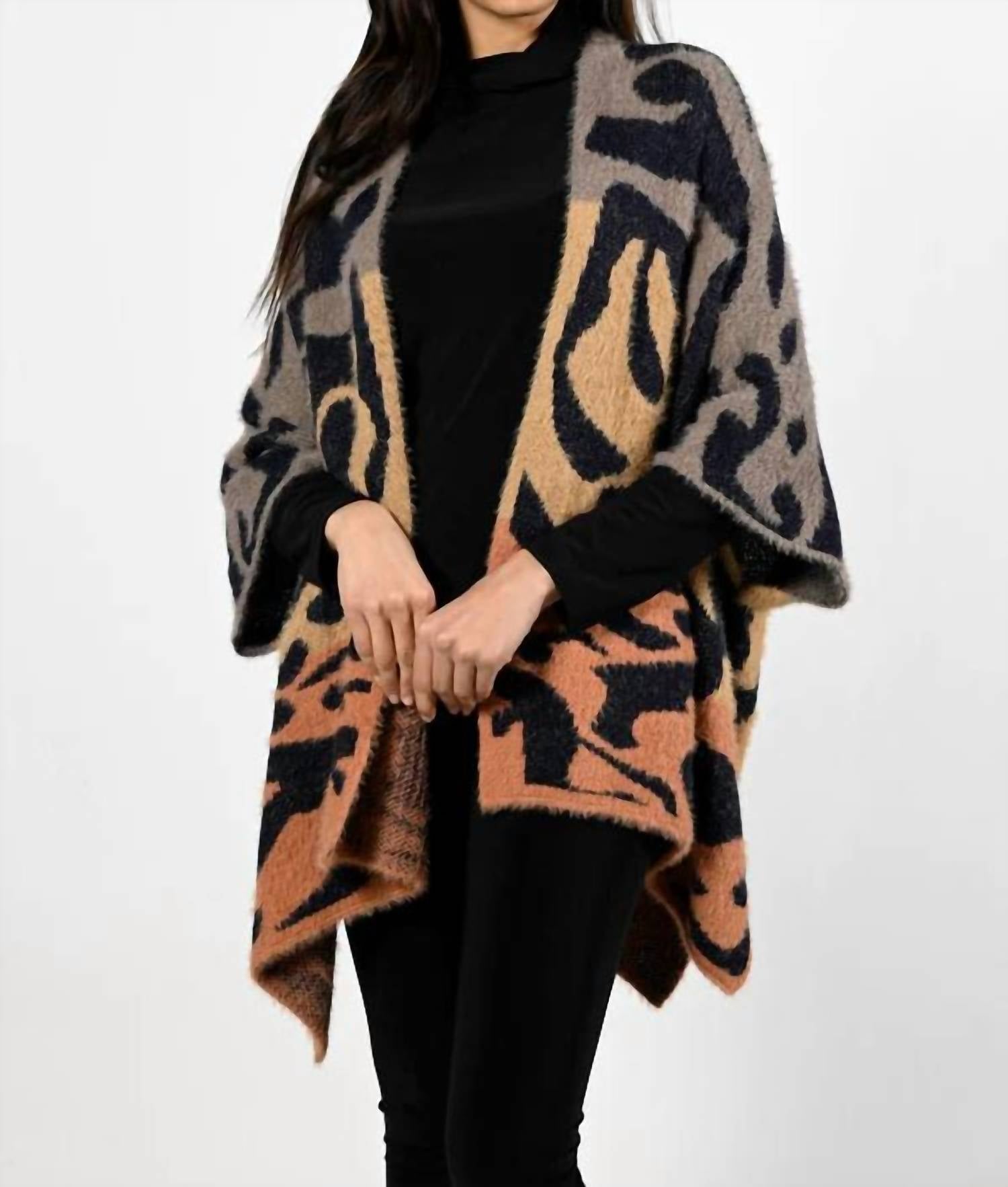 Frank Lyman - Aleah Abstract Print Cardigan