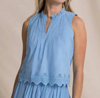 Southern Tide - Larisa Eyelet Sleeveless Tank Top