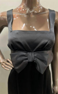 Abs Collection - Satin Cocktail Dress With Bow
