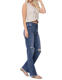 Judy Blue - Knee Destroy Straight Jeans