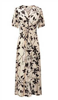 Karmamia FAYE MAXI DRESS in mono floral - women's dress - detail view