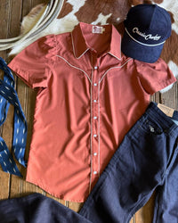 Howdy Hanny - Mesa Sunset Button Front Blouse