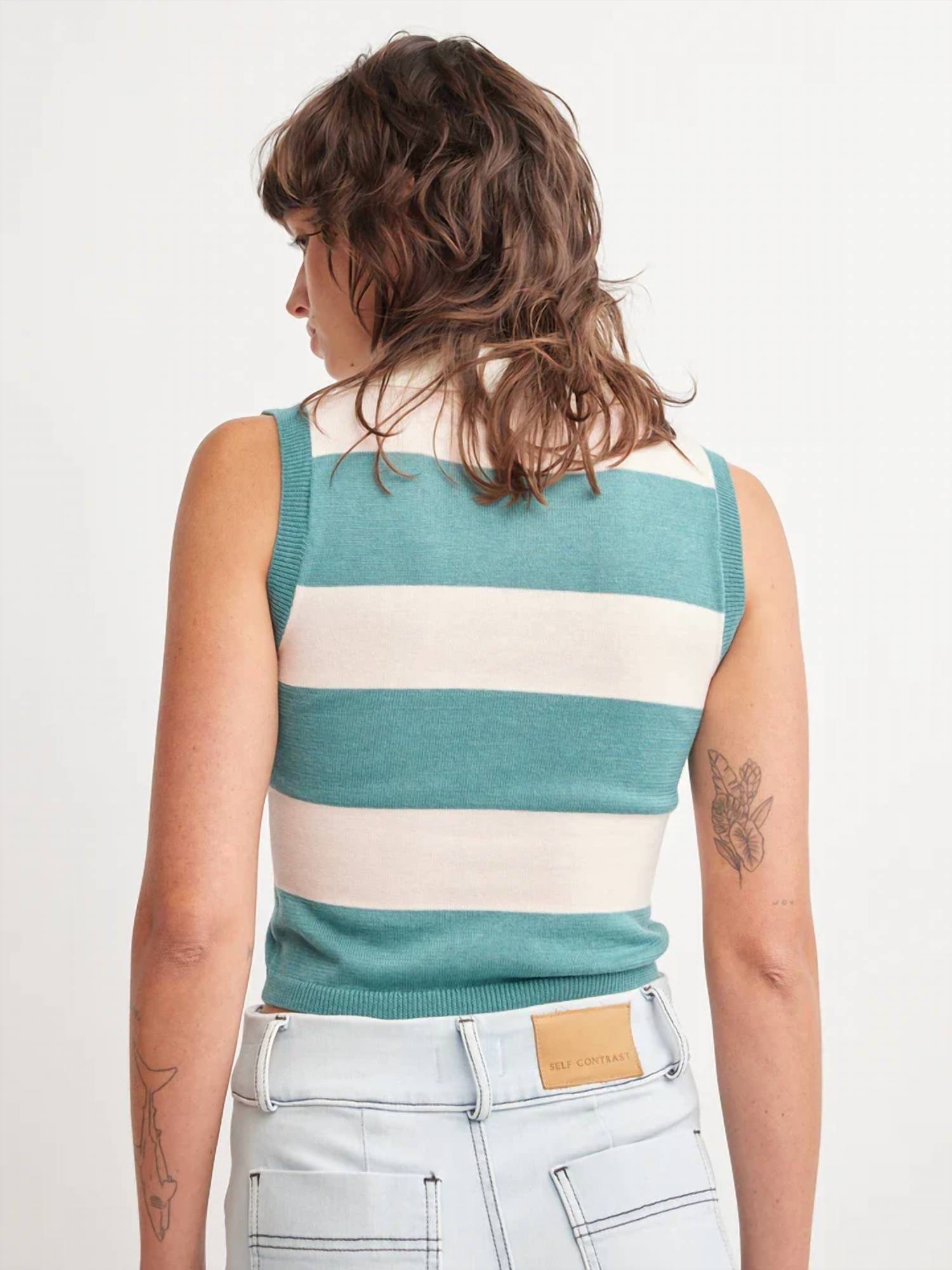 Self Contrast - Waverly Collar Top