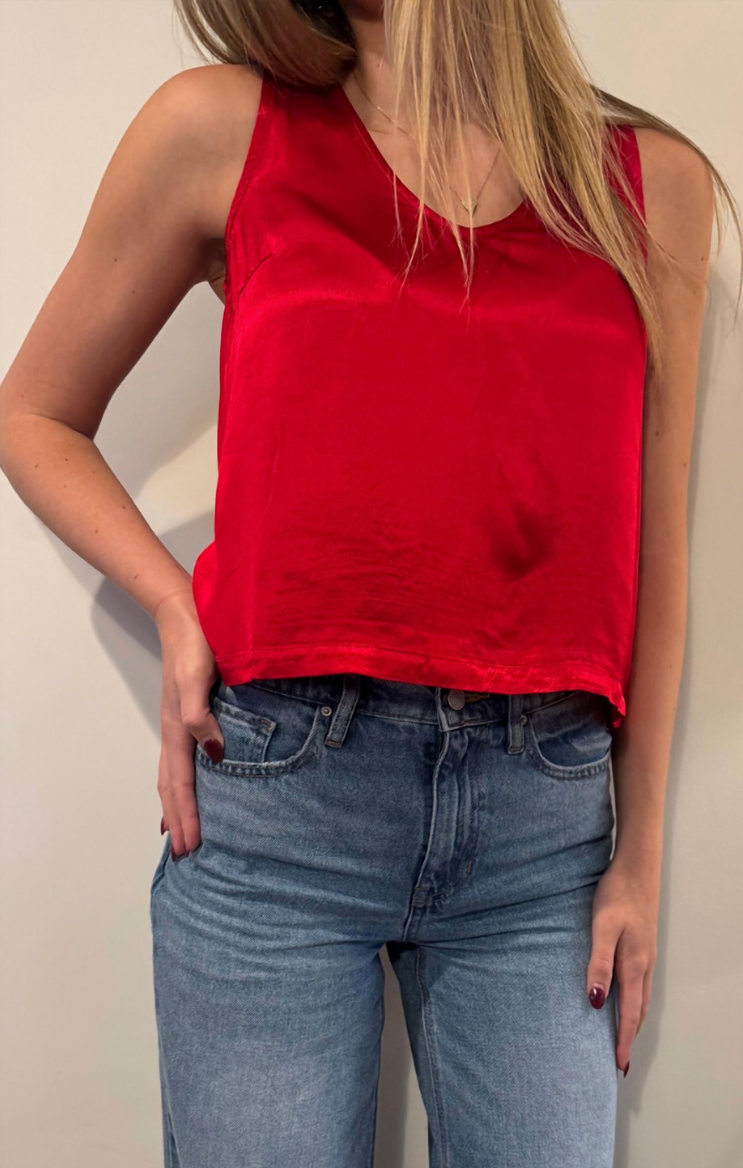 Bobi - Removable Neck Tie V Neck Tank