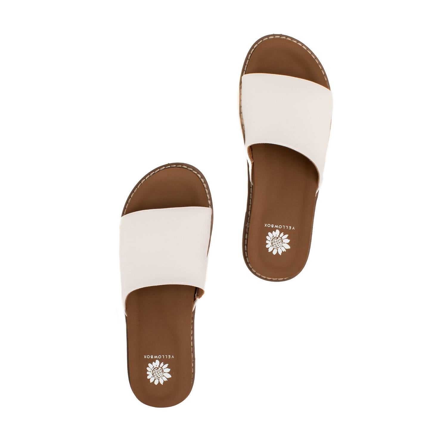 YELLOWBOX Women's Shelly Slide Sandals in white - women's sandal - alternate view