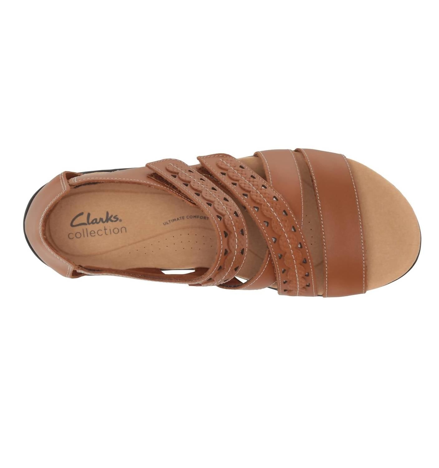 Clarks Women's Laurieann Holly Sandal in tan leather - women's sandal - view 6