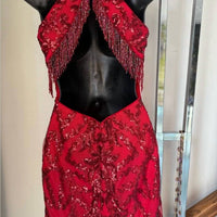 Ava Presley - Halter Sequin Homecoming Dress