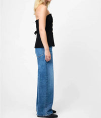 French Connection - Structured Tweed Strapless Top
