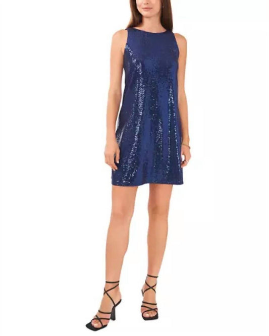 Vince Camuto - Sleeveless Sequin Shift Dress