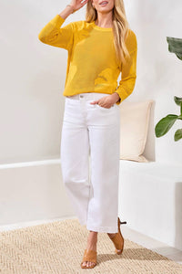 Tribal - Audrey Hugging Wide Crop Jean