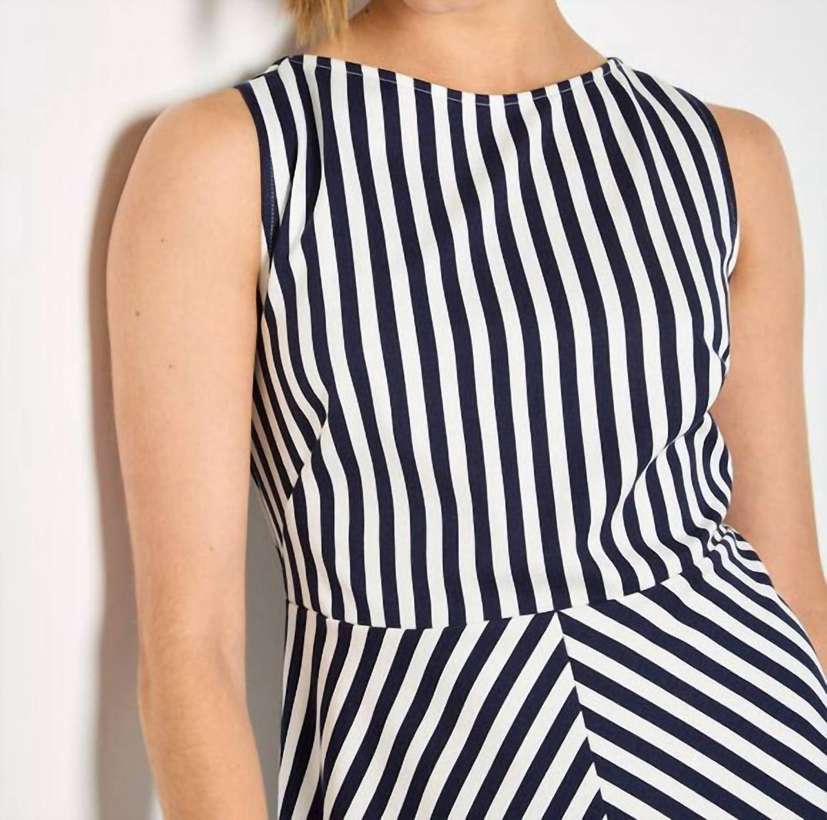 Apricot - Stripe Jersey Knit Mini Dress