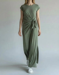 Dex - Side Tie Midi Dress
