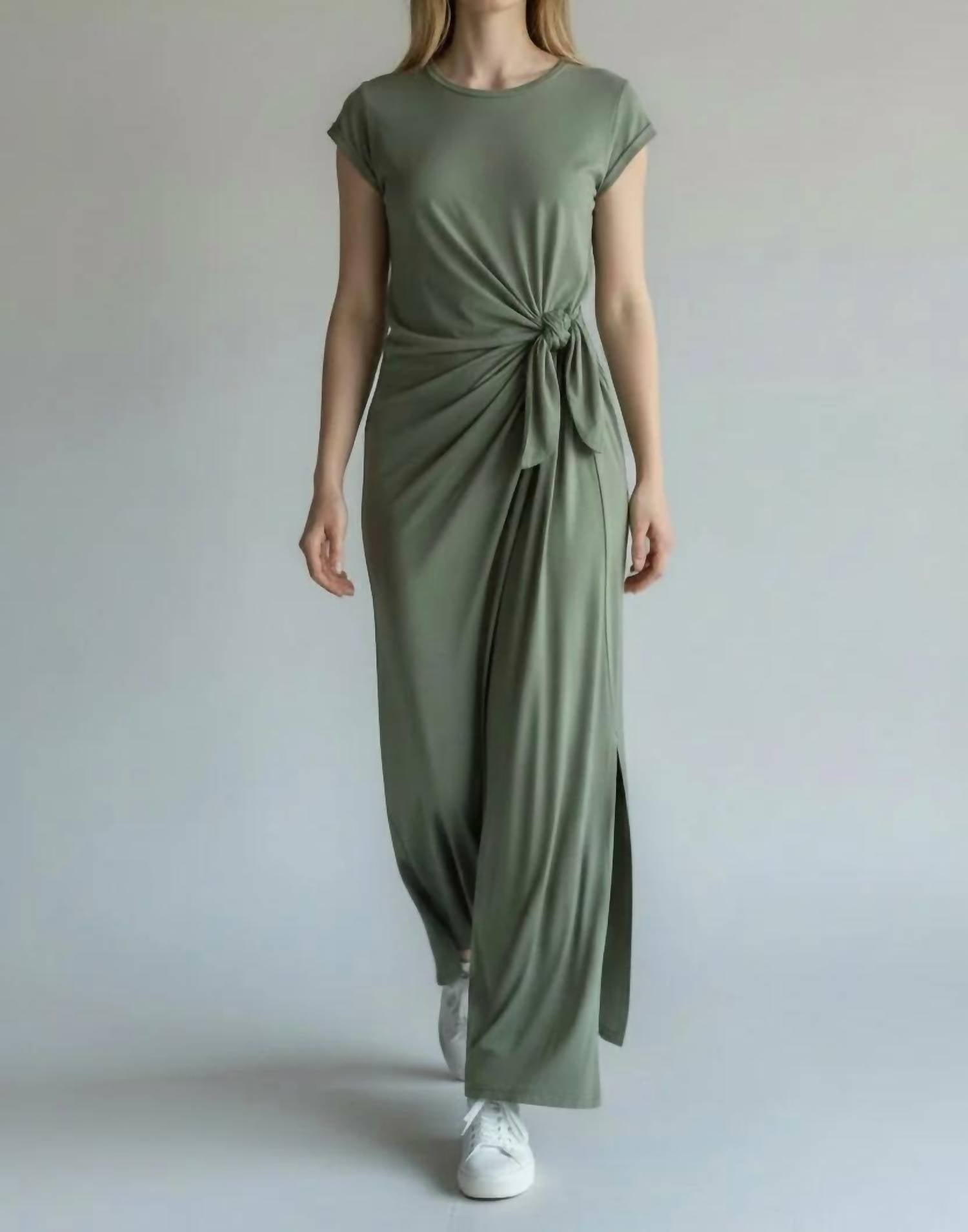 Dex - Side Tie Midi Dress