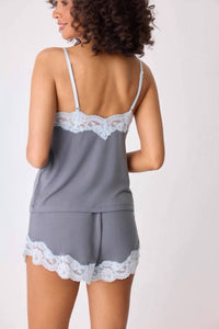 Pj Salvage - Wild Dreams Modal And Lace Pajama Set
