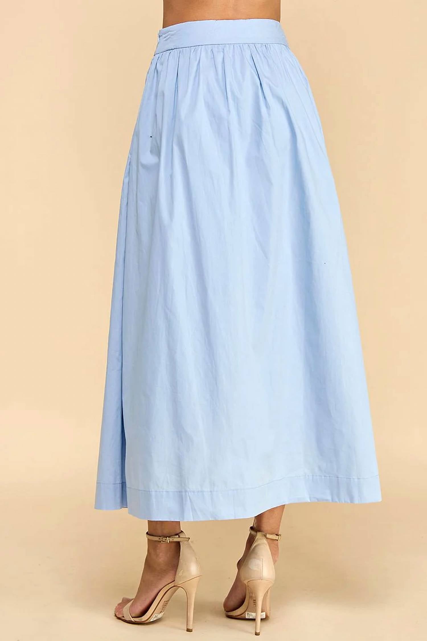 Tcec - Long Button Skirt
