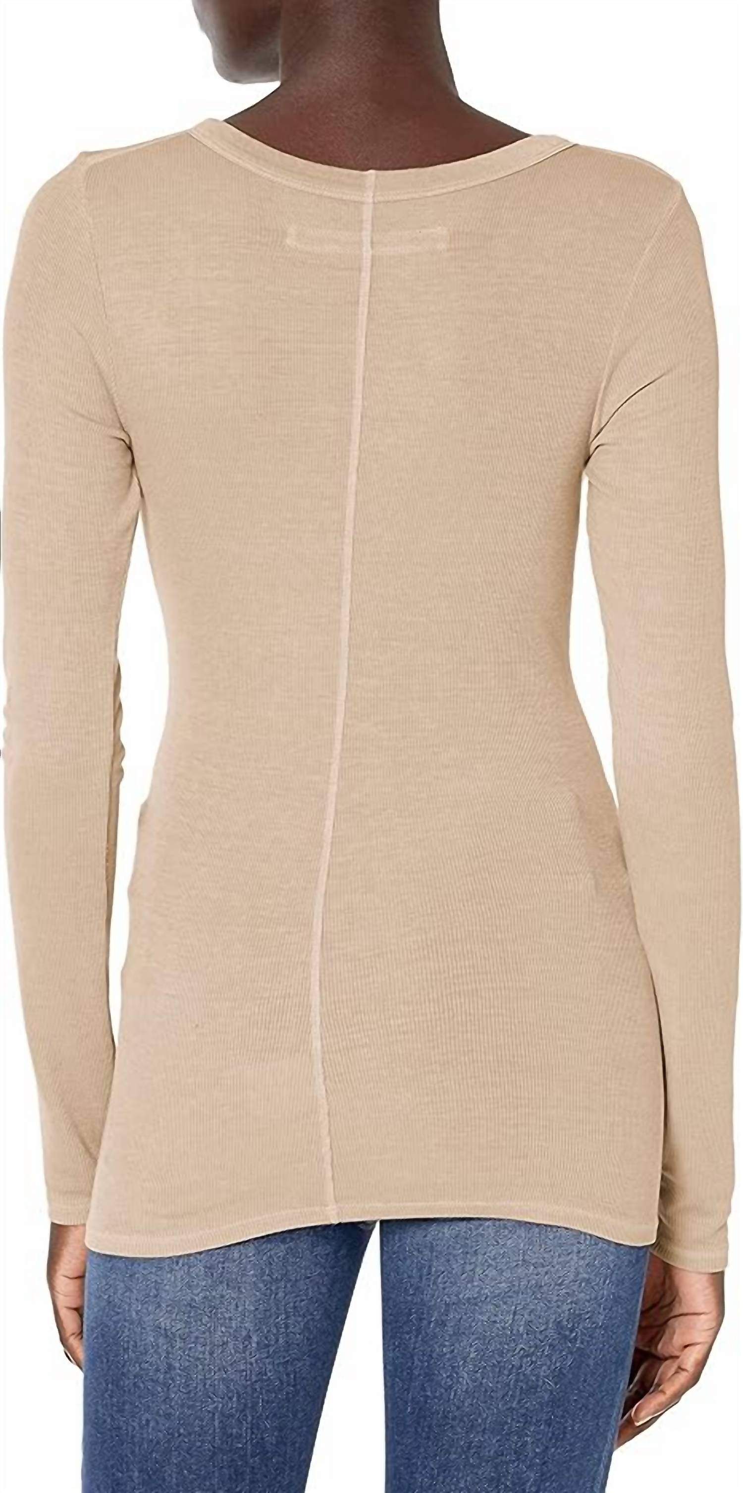 Enza Costa - SILK KNIT LONG SLEEVE CREW TEE