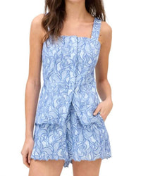 Allison - Embroidered Lainey Tank Top