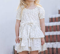 NORALEE Girls Annette Dress in vines - kids' dress - detail view