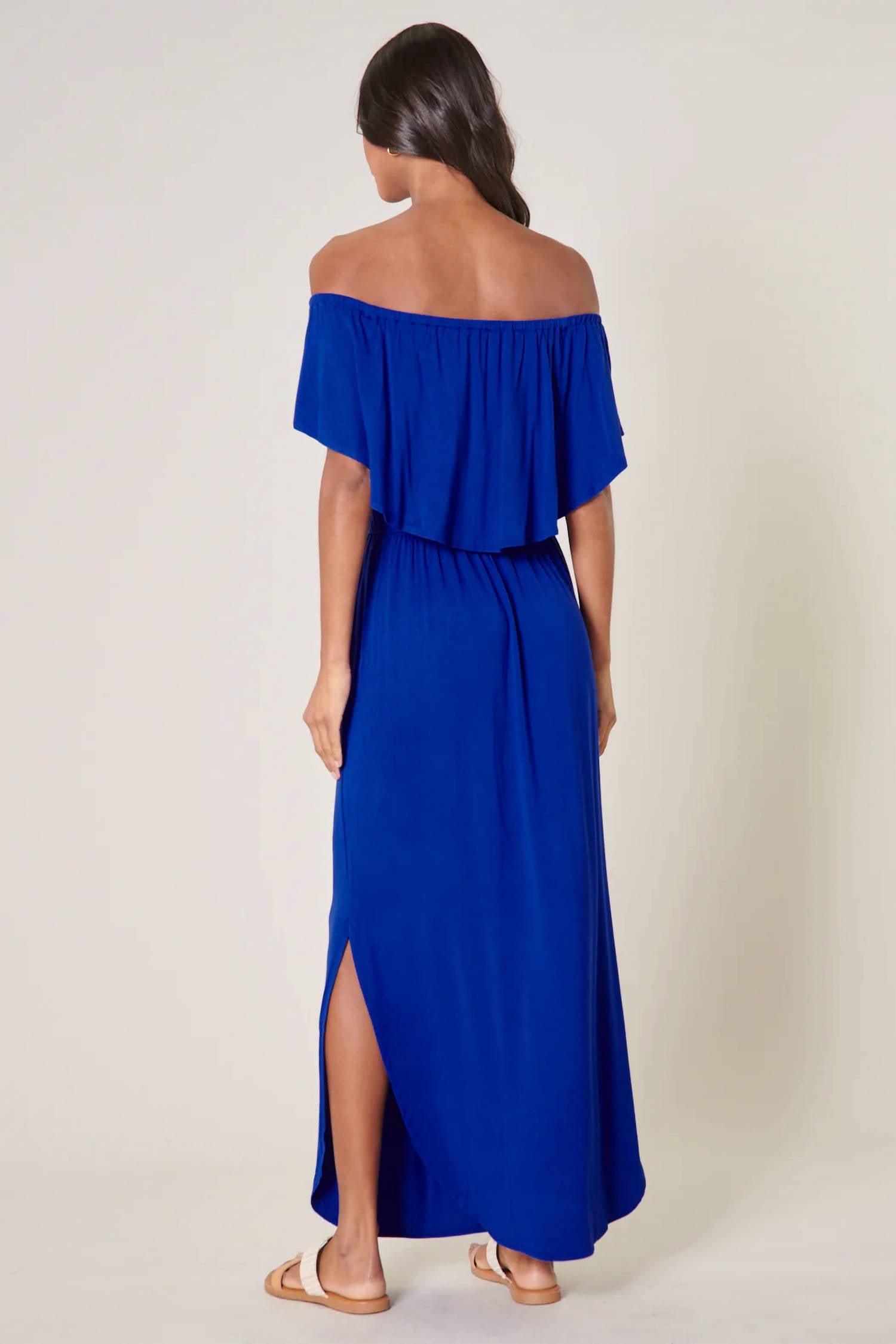 Sugarlips - Shelbee Popover Jersey Knit Maxi Dress