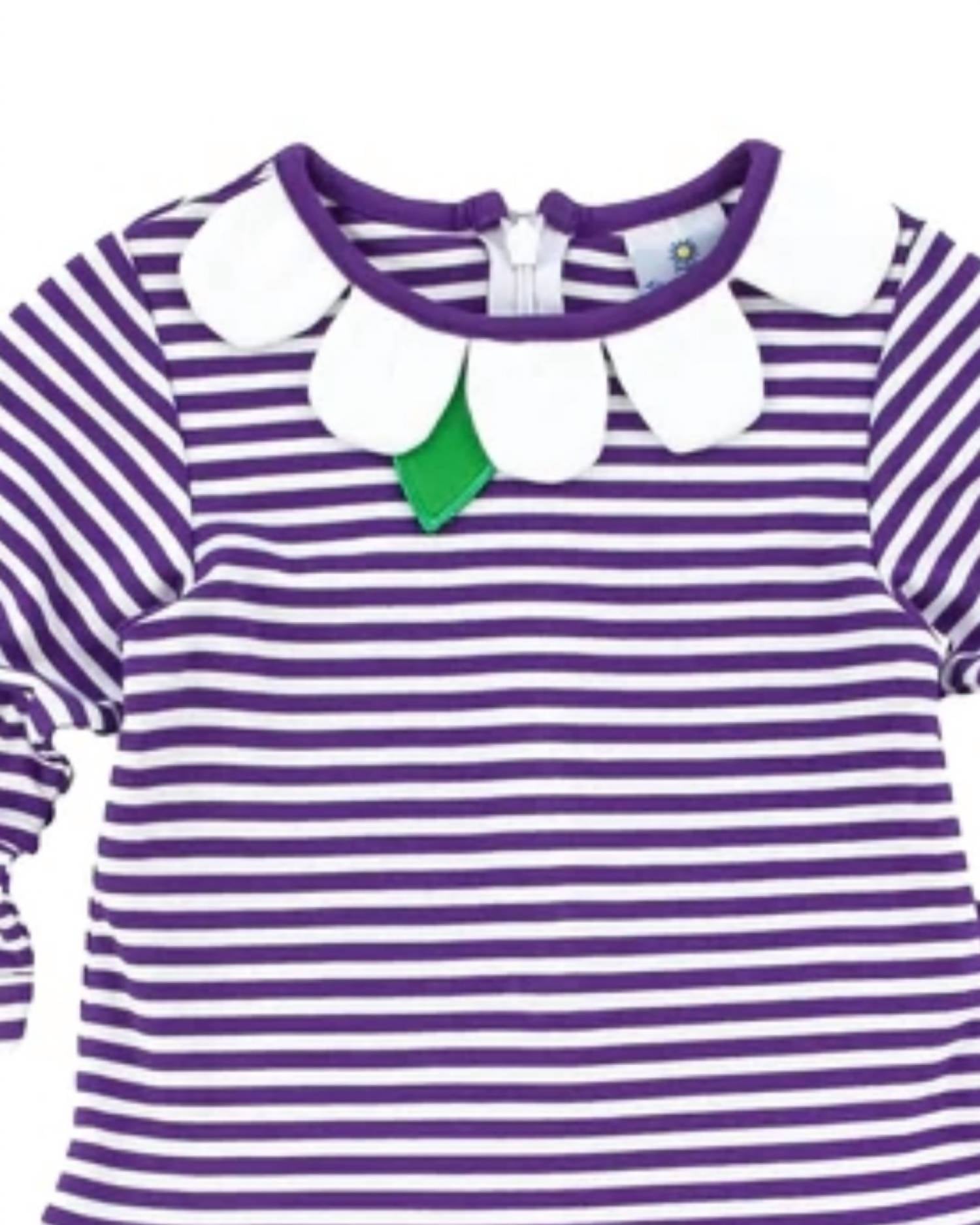 Florence Eiseman - Kid's Knit Stripe Petal Neck Tunic And Legging Set