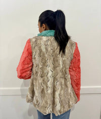 Ivy Jane - Patchwork Fur Coat