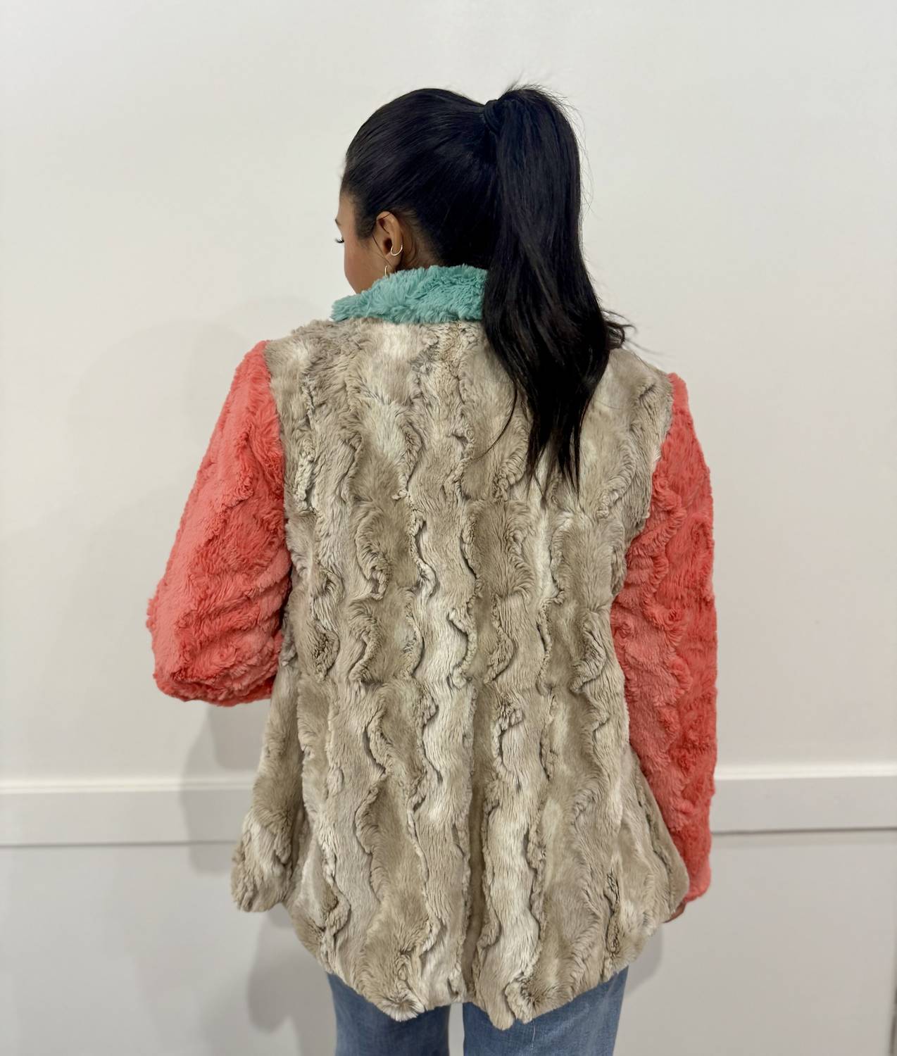 Ivy Jane - Patchwork Fur Coat