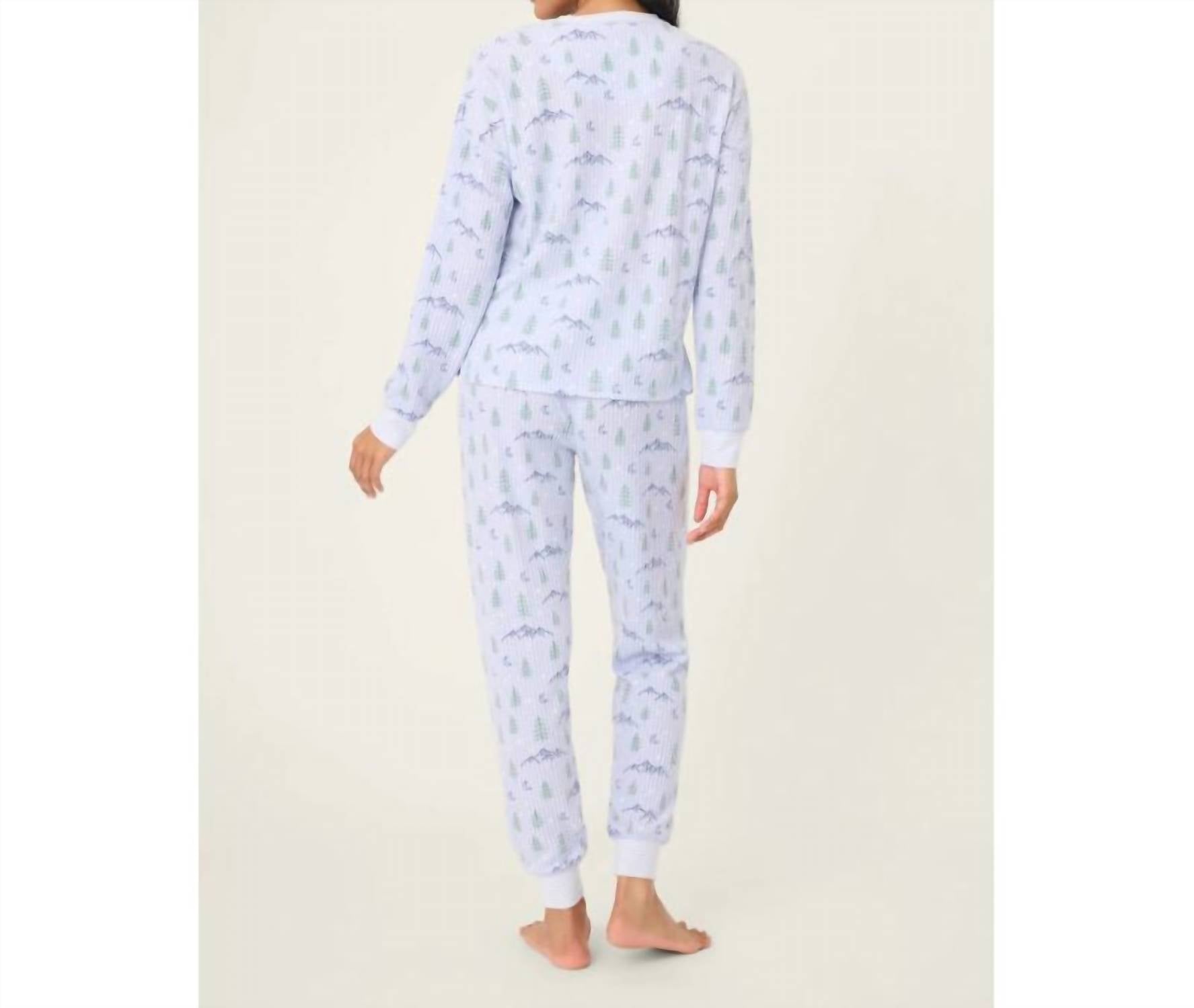 Pj Salvage - Ski Jammie Classics Mountain Dreams Print Pj Set