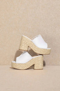 Miim - Women's Alison Peep Toe Braided Platform Sandal