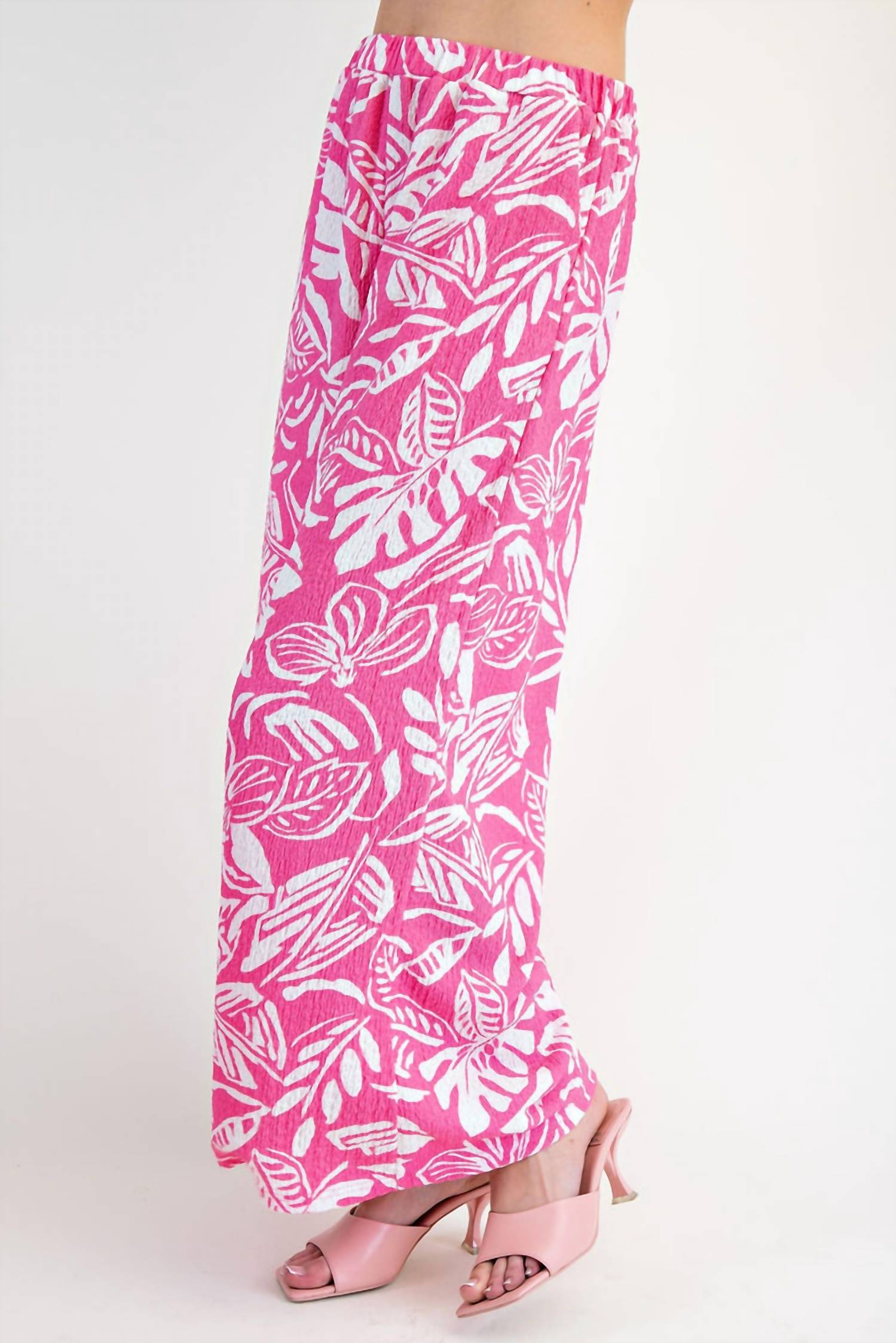 Easel - Resort Wear Wide Leg Pants - Plus