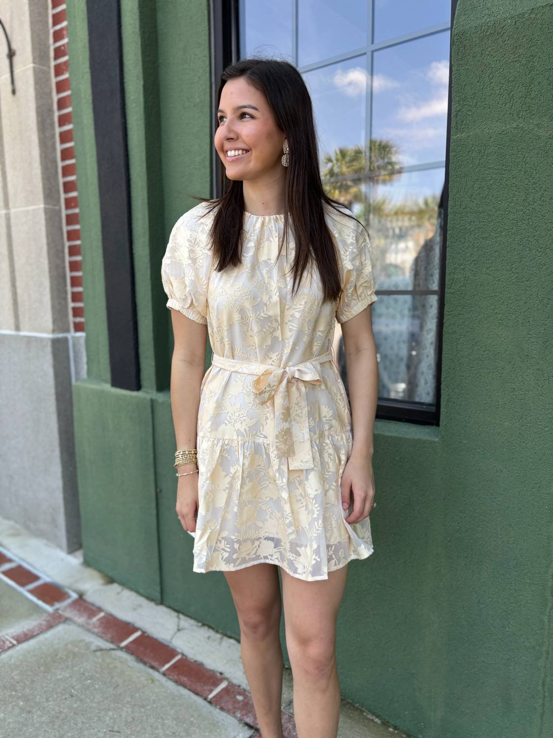 Jade - Lace Short Sleeve Dress
