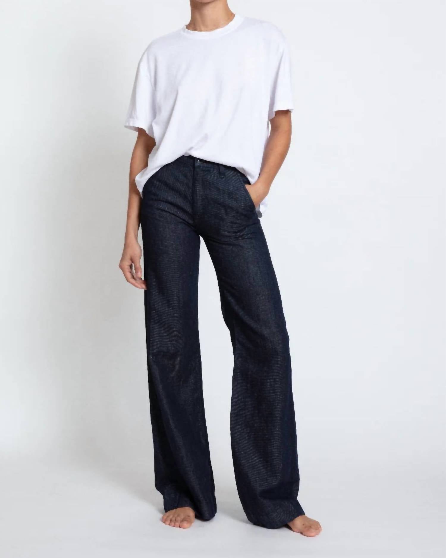Askk Ny - Denim Wide Leg Trousers