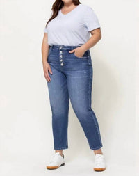 Vervet By Flying Monkey - Rivers Stretch Mom Jeans