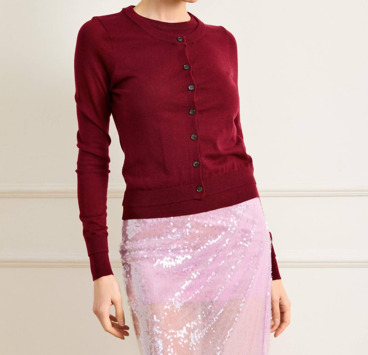 Line And Dot - Women's Ayla Double Layered Sweater